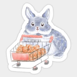 Shooping Rabbit Sticker